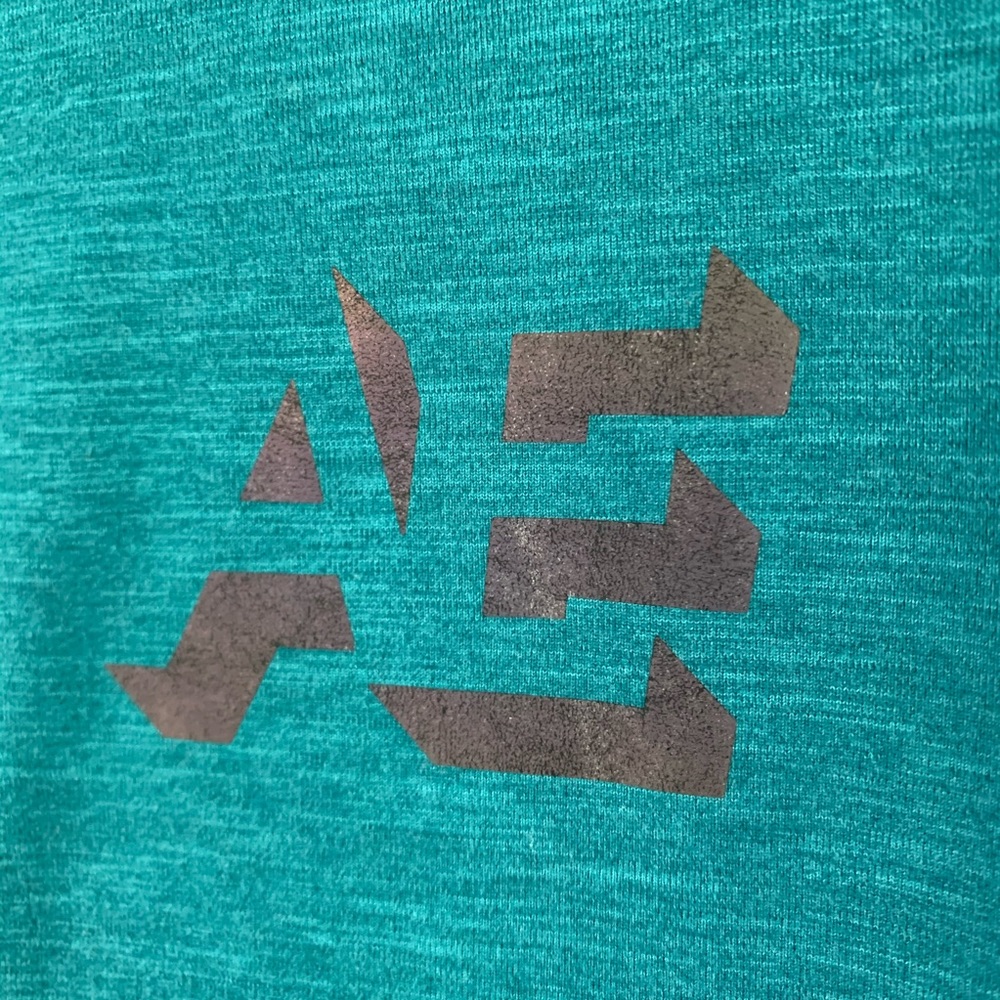 SOLD**  American Eagle Teal Green Flex Tee - Picture 3 of 8